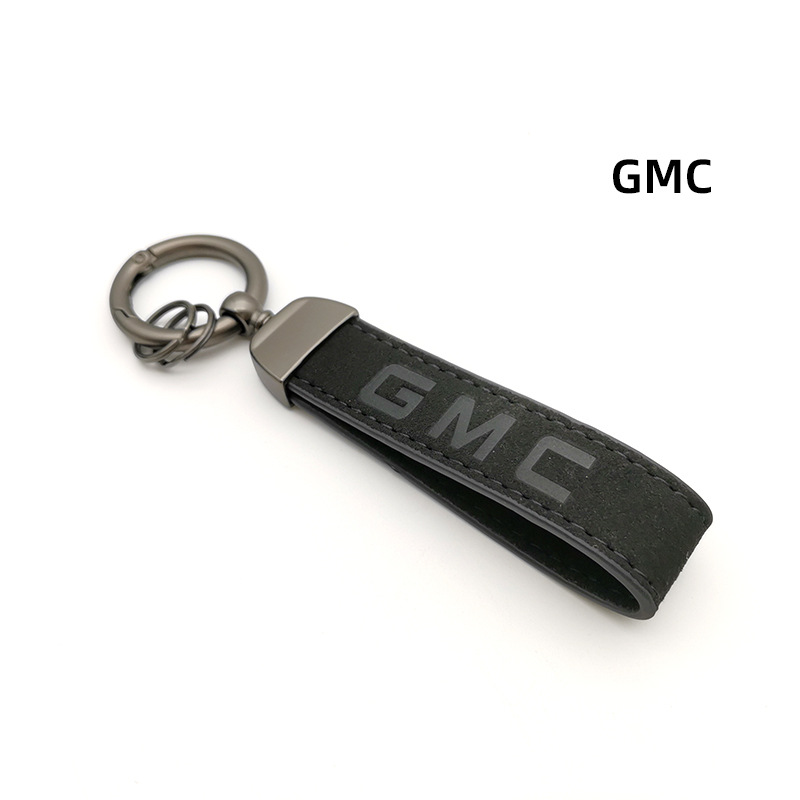 Alcantara Leather Car Logo Emblem Keychain Keyring Keyfob Netby