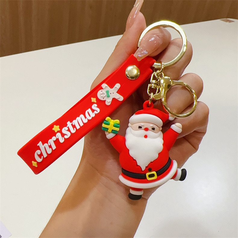  Festival Christmas Tree Snowman Reindeer Keychain Keyring Netby