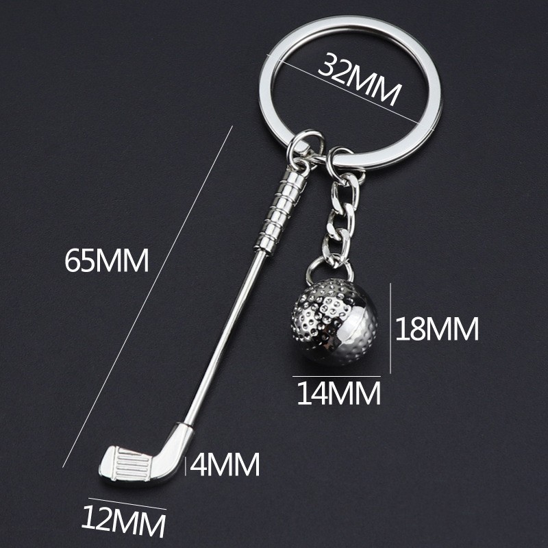 Sports Game Metal Golf Keychain Keyring Keyfob Netby