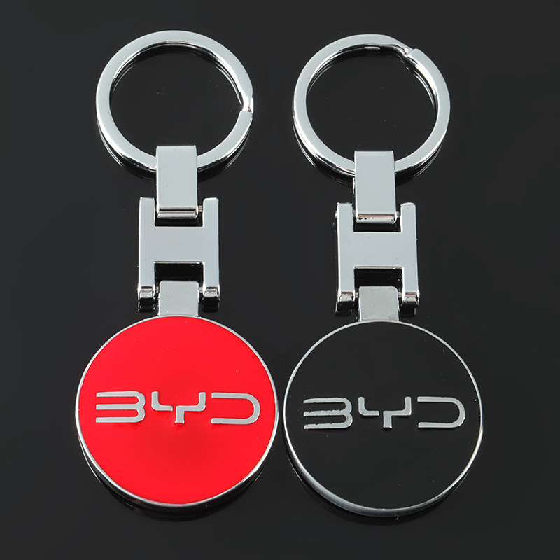 Metal H Buckle Car Logo Keychain Keyring Keyfob for BYD Netby