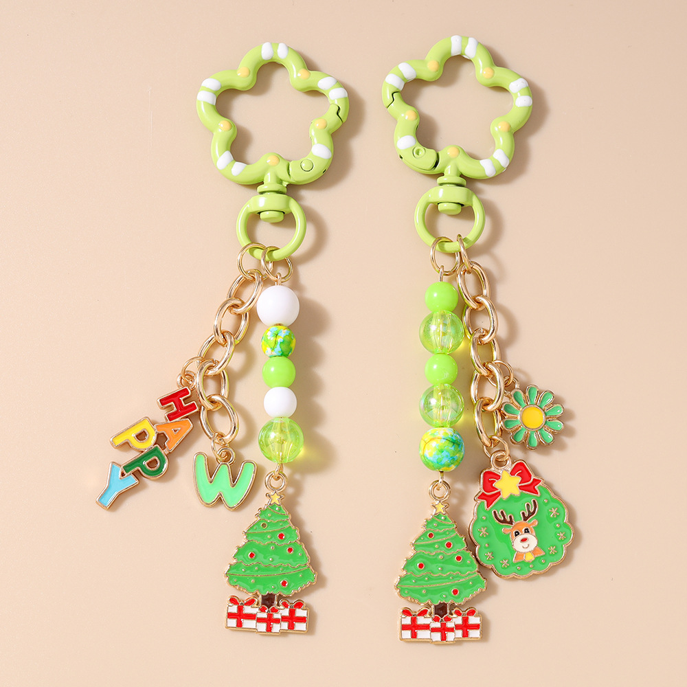 Flower Festival Christmas Keychain Keyring Netby