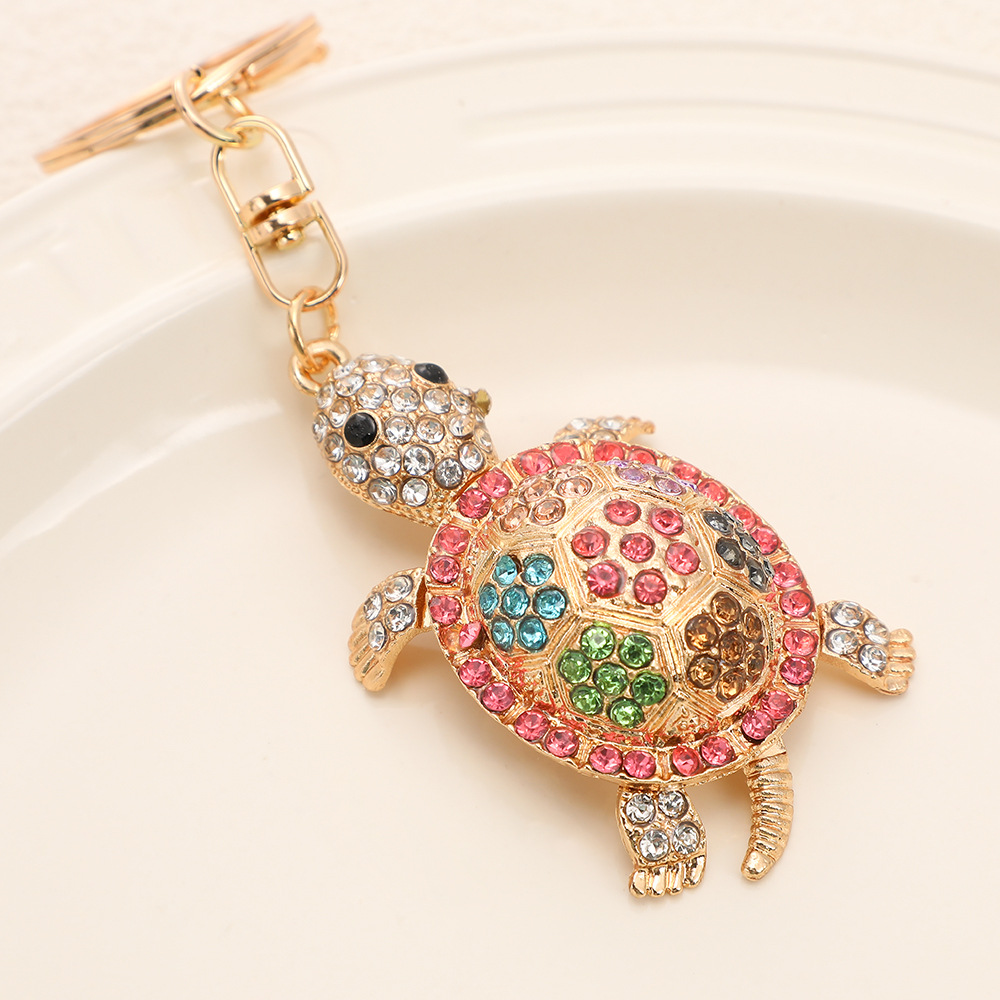 Turtle Rhinestone Keychain Keyring Netby