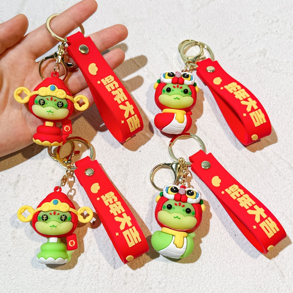 Lovely Chinese Zodiac Signs Snake Keychain Keyring Animal Netby