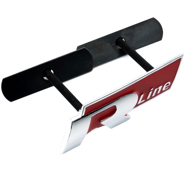 Metal R RLINE Car Grille Emblem Badge for Volkswagen VW Netby