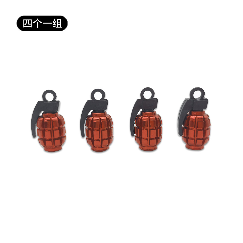 Metal Grenade Car Wheel Anti Dust Tire Valve Cap Netby