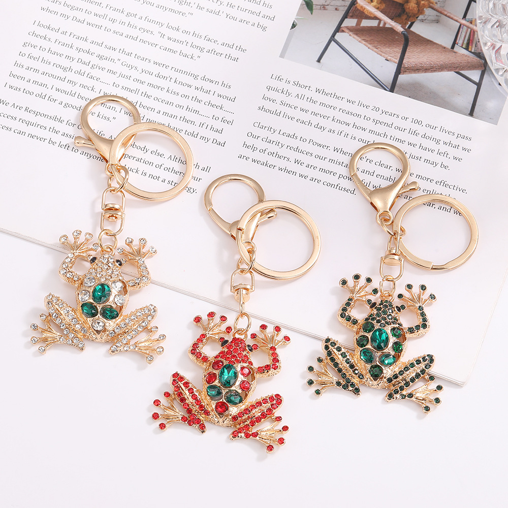 Frog Rhinestone Keychain Keyring Netby