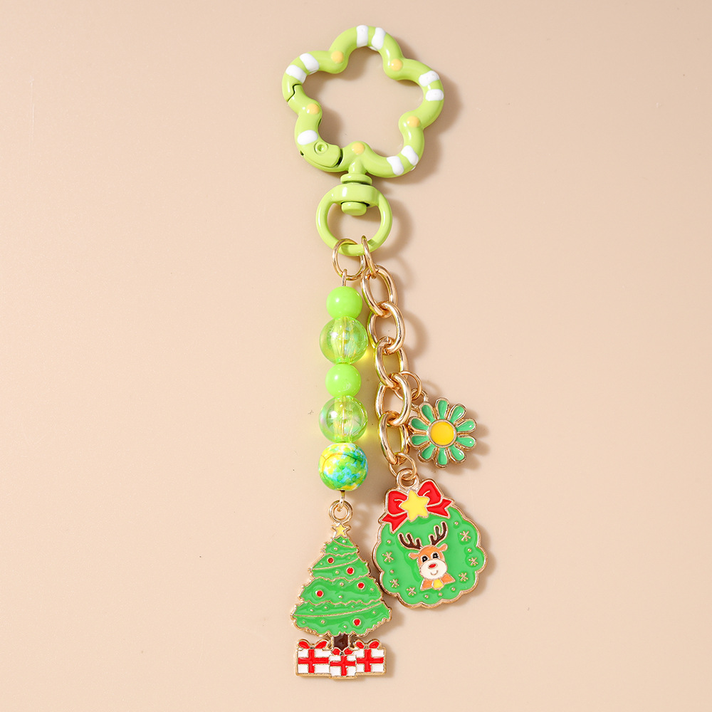 Flower Festival Christmas Keychain Keyring Netby