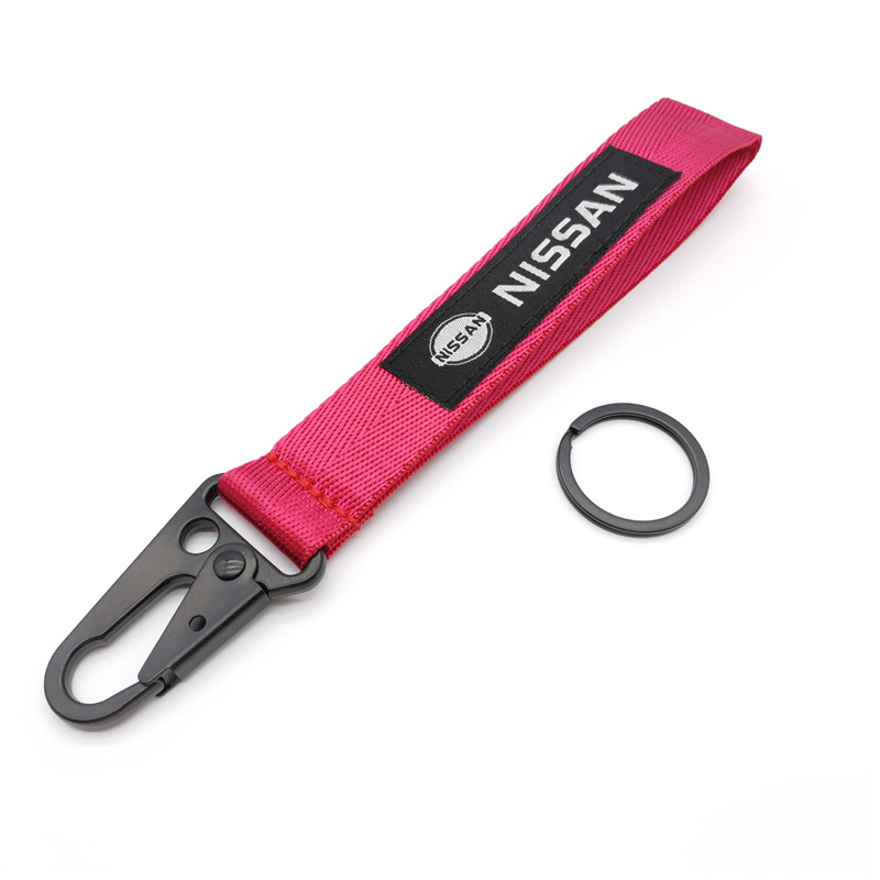 Car Logo Emblem Wrist Strap Keychain Keyring Keyfob for Honda Toyota Nissan Mitsubishi Netby