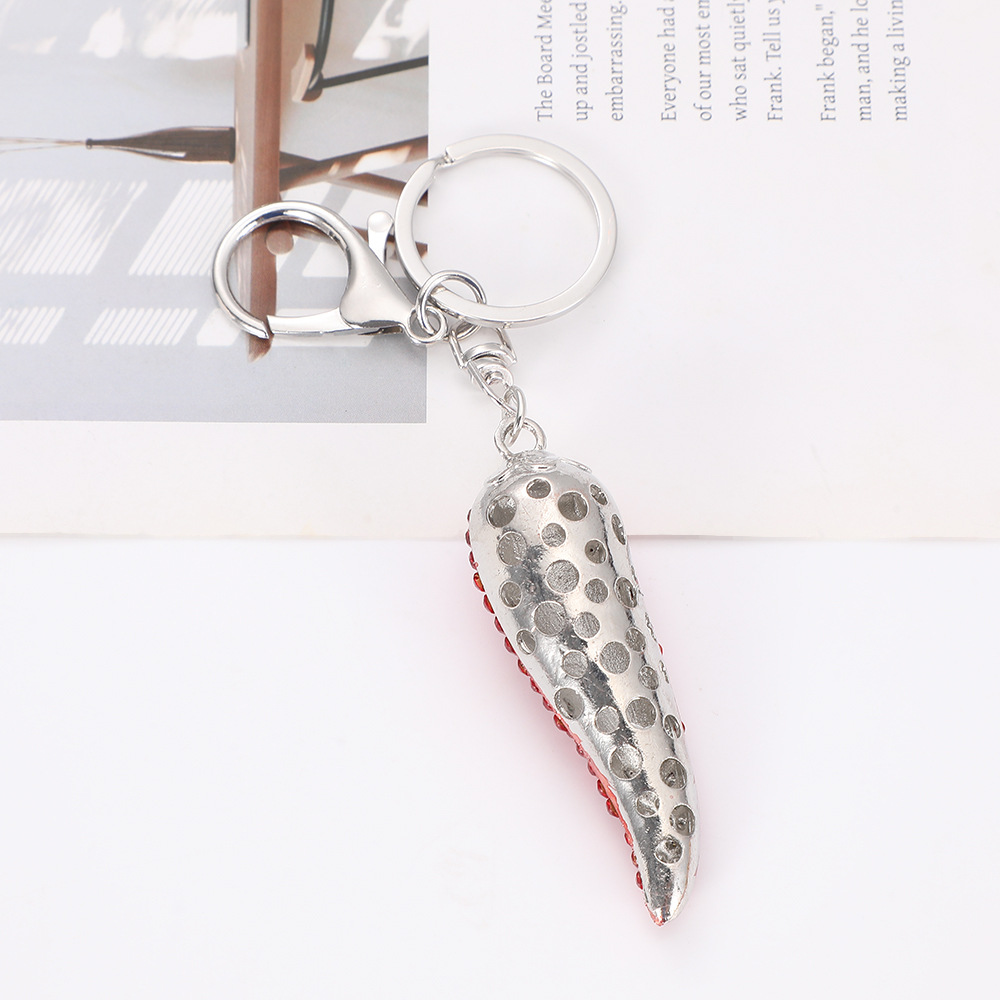 Rhinestone Chili Keychain Keyring Netby