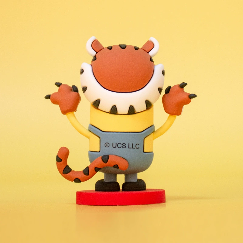 12pcs/set Chinese Aodiac Sign Style Minions Ornament with Stamp Function Netby