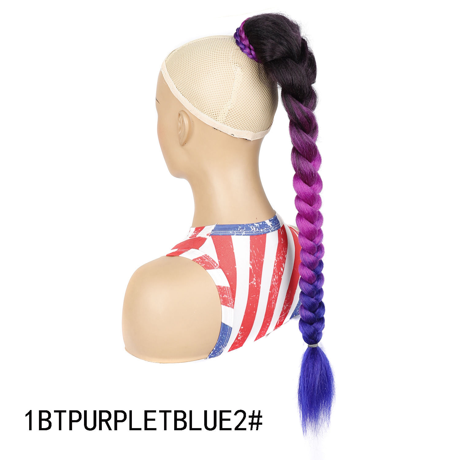 Synthetic Fiber African Dreadlock Box Braid Ponytail Netby