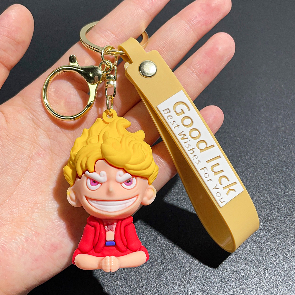 PVC Animation One Piece Keychain Keyring Netby