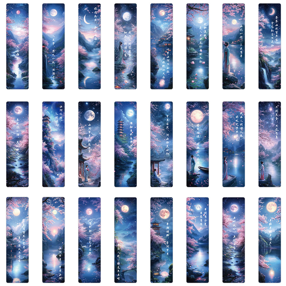 24pcs/pack Cute Creative Paper Bookmarks Netby