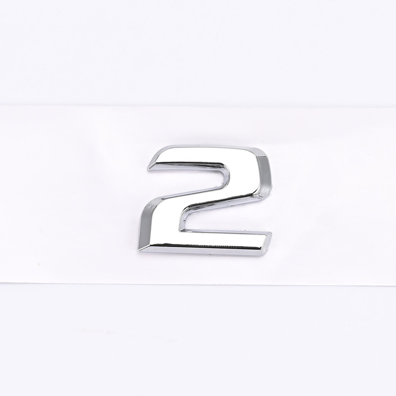 ABS Plastic 1 2 3 4 5 6 8 0 C D E G I K L M R S Letter Car Sticker for Mercedes Benz Trunk Tail Netby