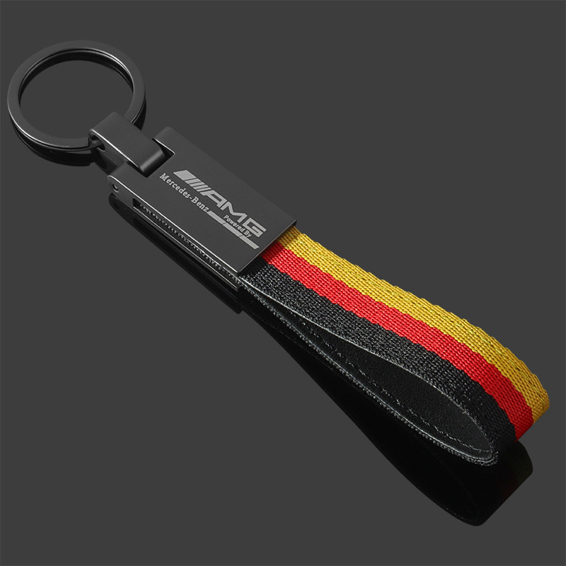 Camouflage 3 Strip Car Keychain Keyring Keyfob for BMW M Benz AMG Netby