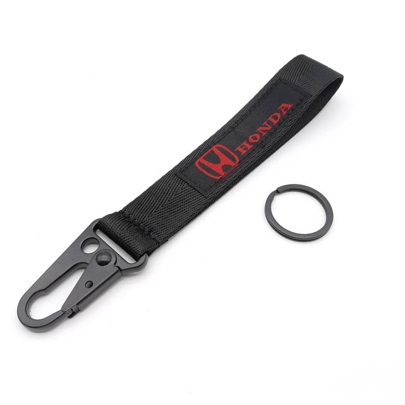 Car Logo Emblem Wrist Strap Keychain Keyring Keyfob for Honda Toyota Nissan Mitsubishi Netby