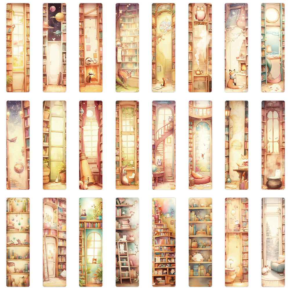 24pcs/pack Cute Creative Paper Bookmarks Netby