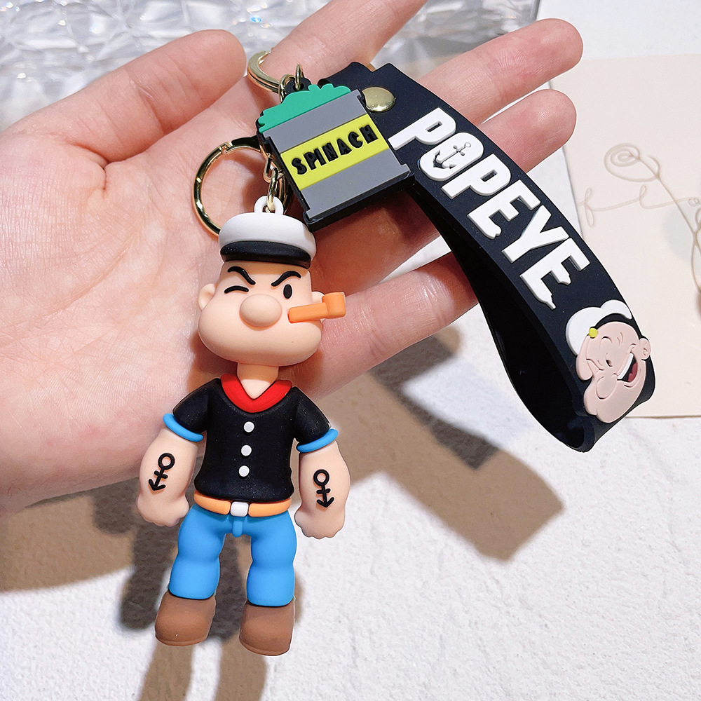 Animation Popeye the Sailor Keychain Keyring  Netby