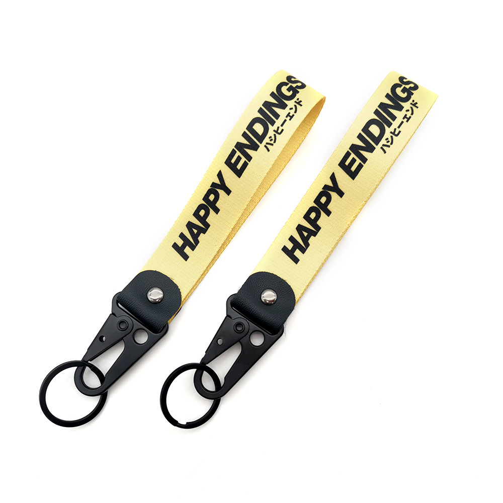 HAPPY ENDING Buckle Keyring Keychain Keyfob Wrist Strap Netby