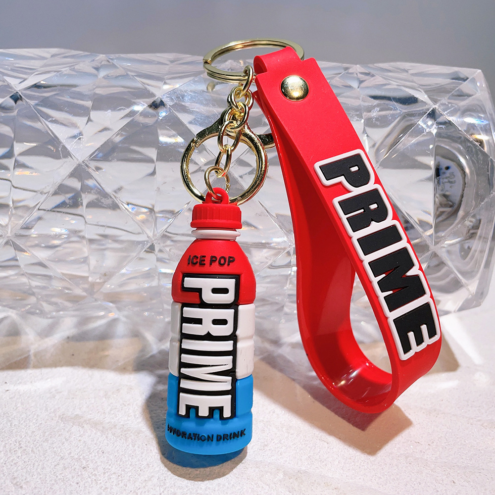 PVC PRIME Energy Drink Bottle Keychain Keyring Outdoor Sports Game Netby