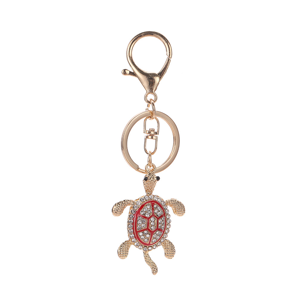 Rhinestone Tortoise Keychain Keyring Netby