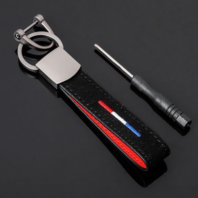 Leather National Flag Car Keychain Keyring Keyfob for Italy Germany France BMW M Netby