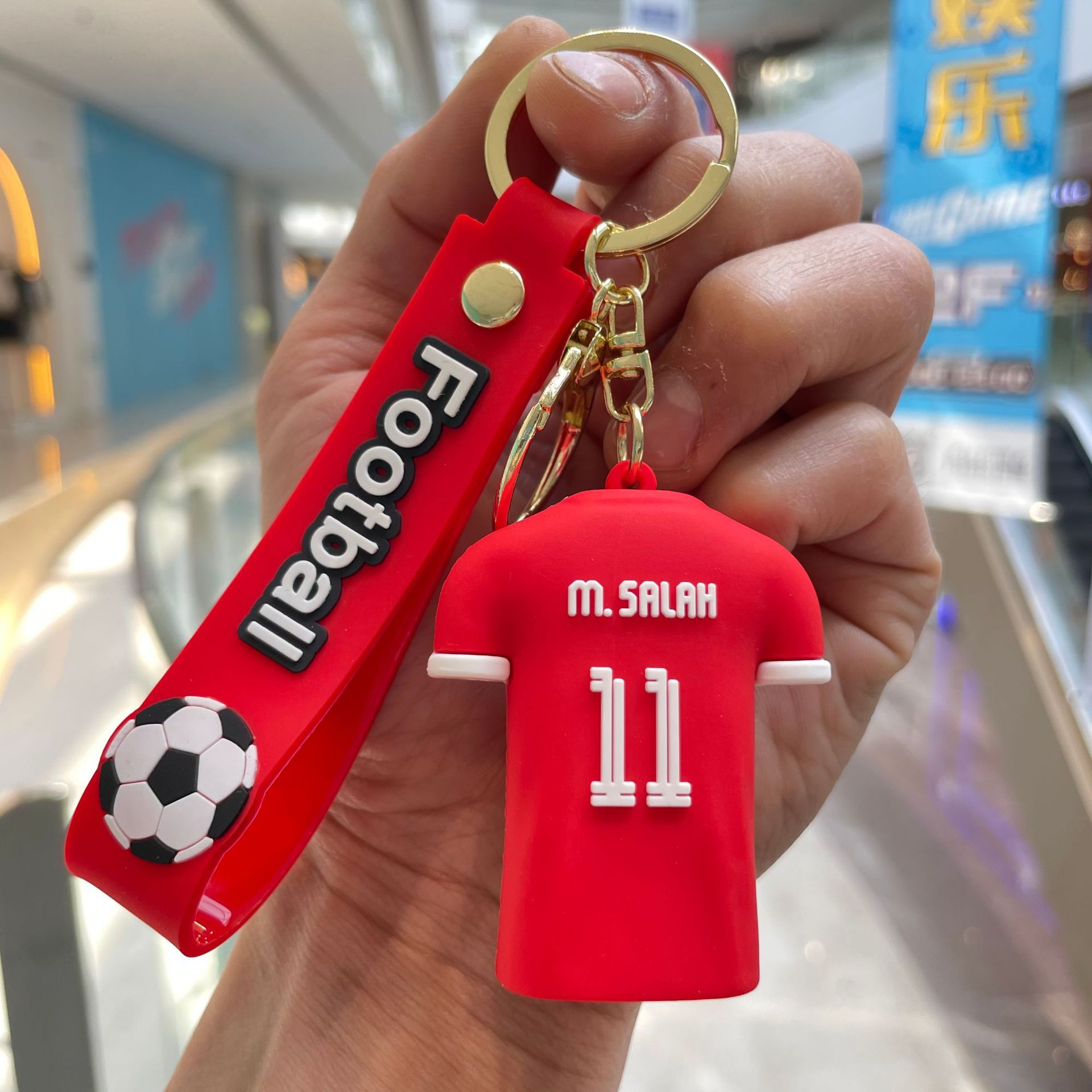Silicon Sports Game Football Soccer Star Jerseys Keychain Keyring Netby