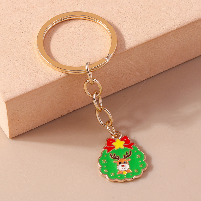 Deer Festival Christmas Keychain Keyring Netby