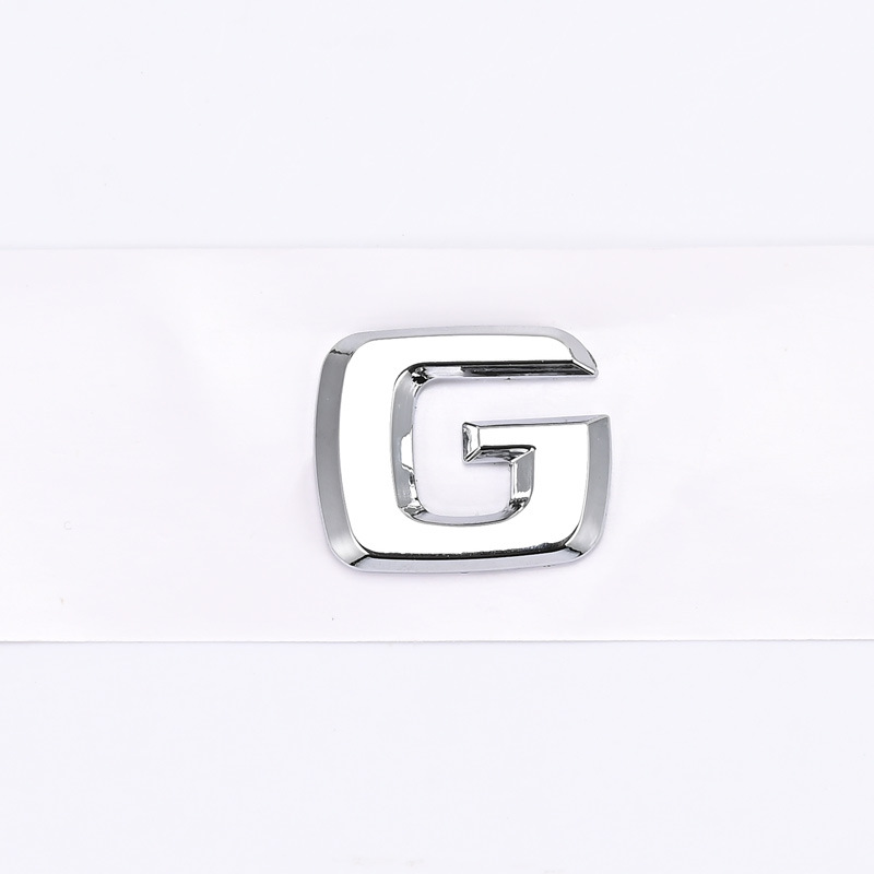 ABS Plastic 1 2 3 4 5 6 8 0 C D E G I K L M R S Letter Car Sticker for Mercedes Benz Trunk Tail Netby