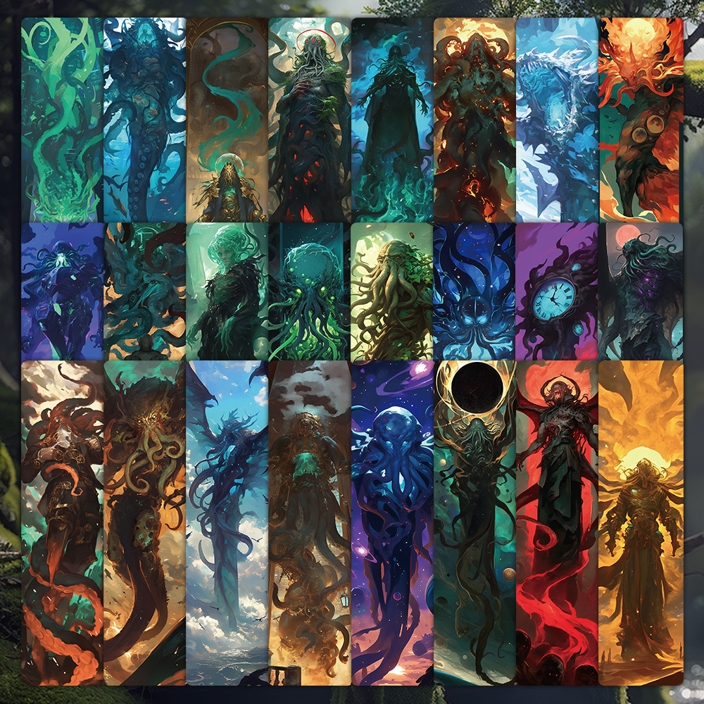 24pcs/pack Cthulhu Paper Bookmarks Netby
