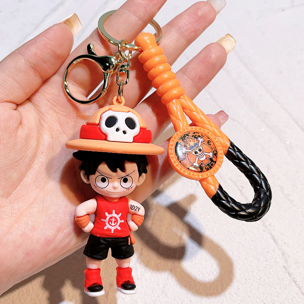 PVC Animation One Piece Keychain Keyring Netby