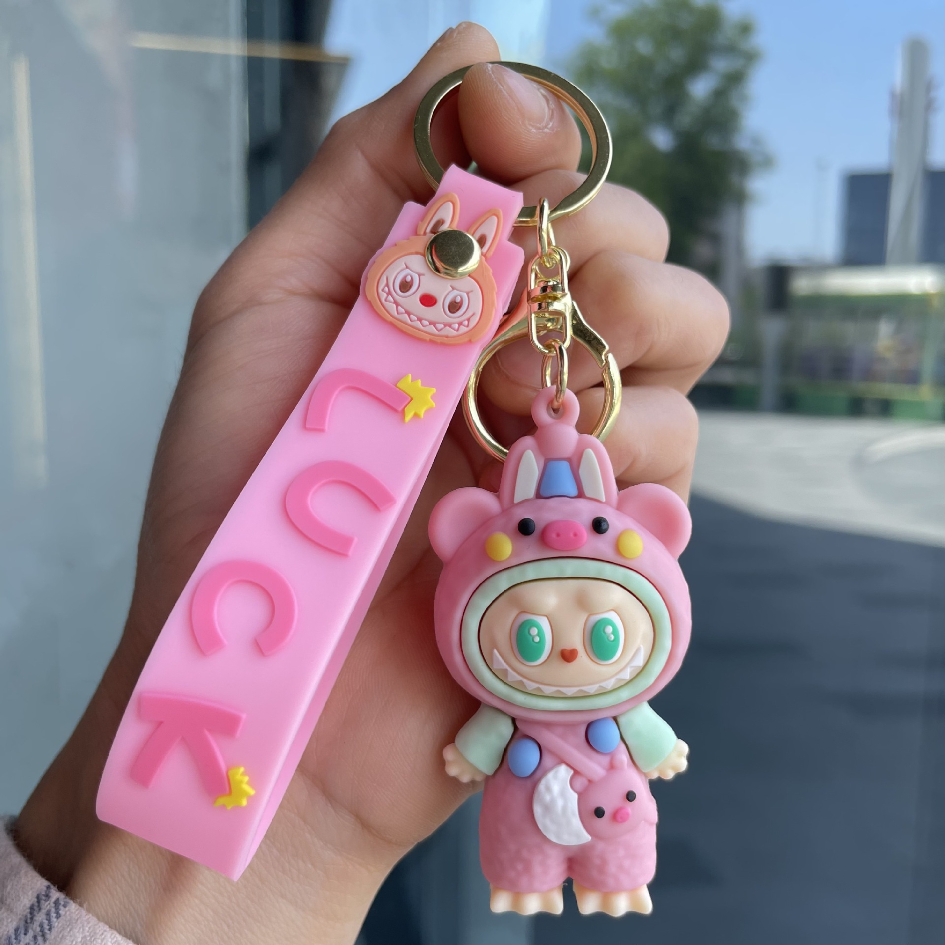 POPMART LABUBU Keychain Keyring Netby