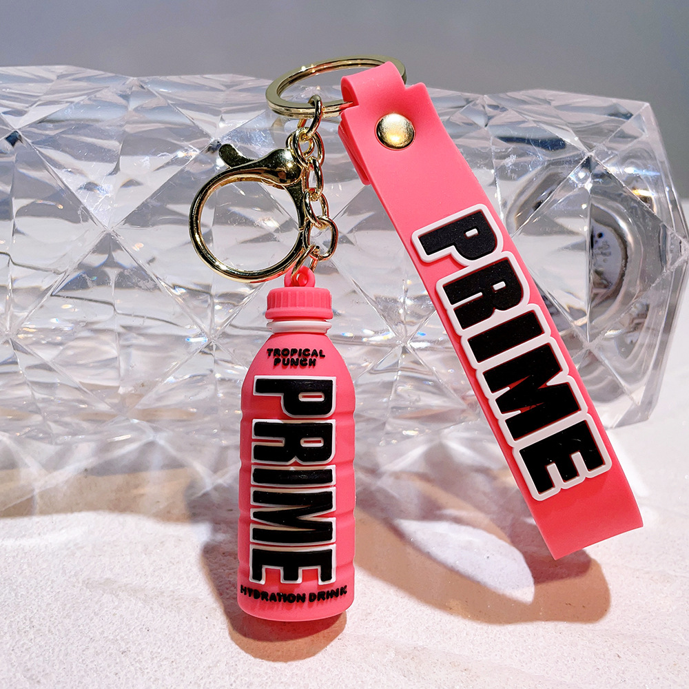 PVC PRIME Energy Drink Bottle Keychain Keyring Outdoor Sports Game Netby