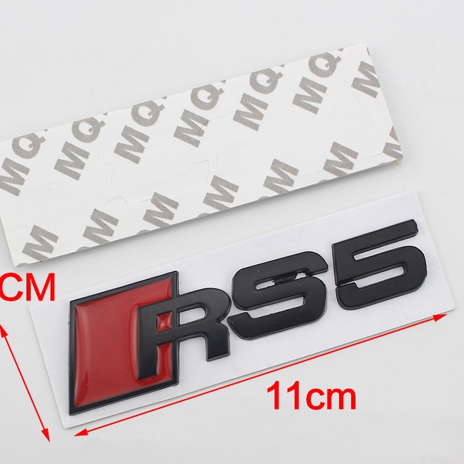 Metal Car Emblem Badge RS3 RS4 RS5 RS6 RS8 for Audi Netby