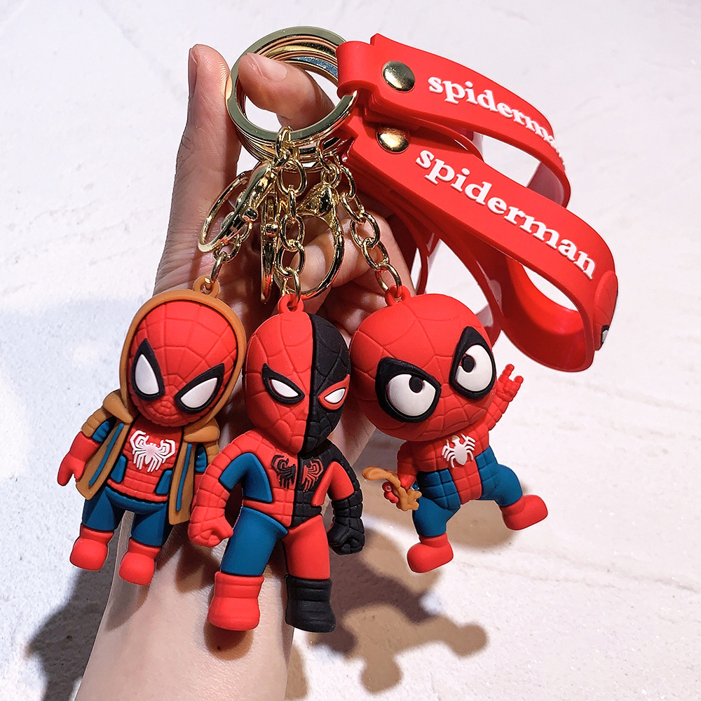 Movie Avengers Spiderman Keychain Keyring Netby