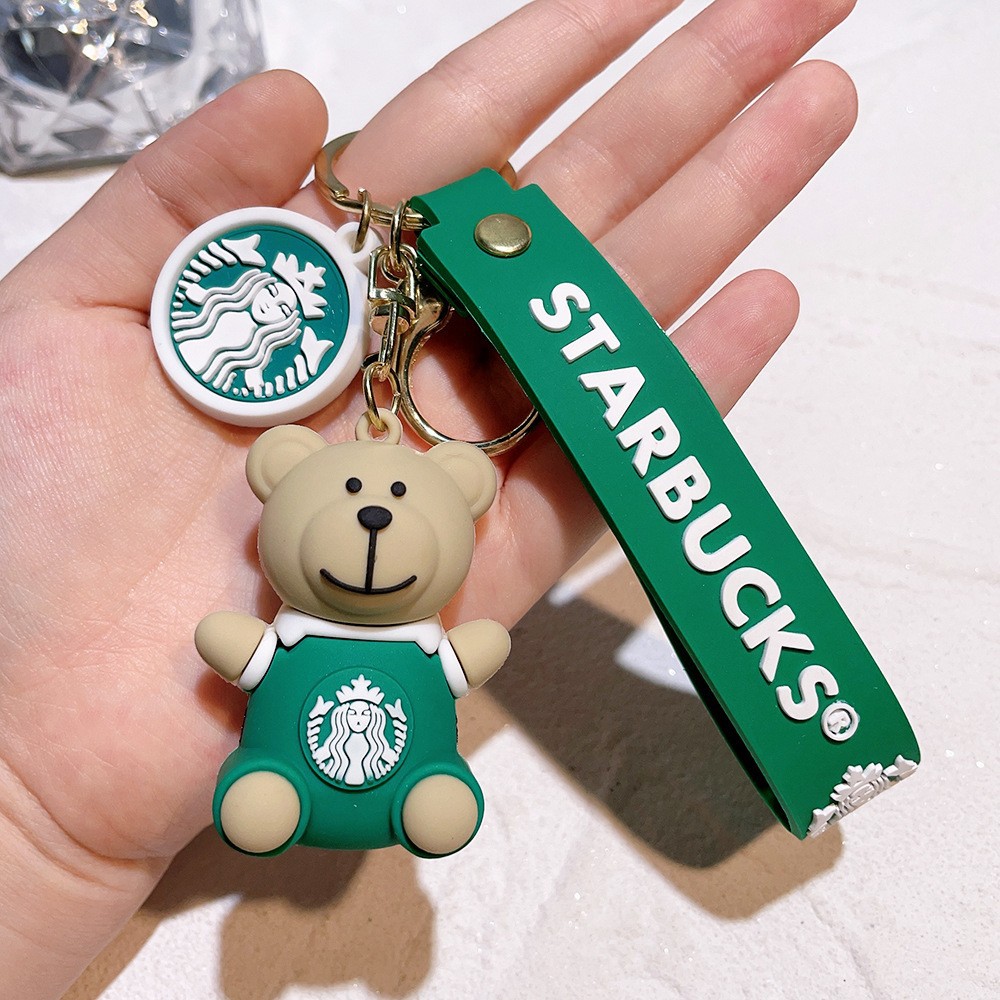 Creative STARBUCKS Bear Coffee Cup Keychain Keyring Netby