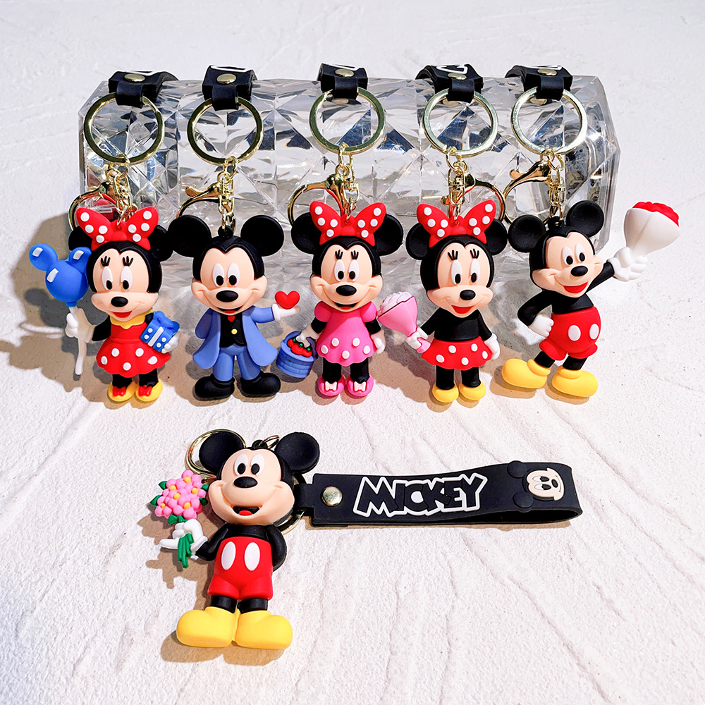 Animation Mickey Mouse Minnie Keychain Keyring Netby