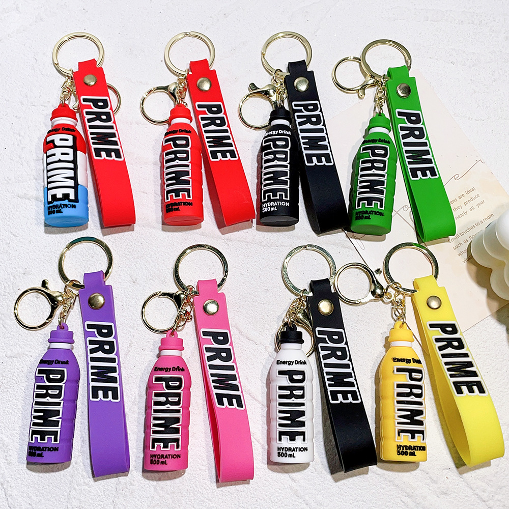PVC PRIME Energy Drink Bottle Keychain Keyring Outdoor Sports Game Netby