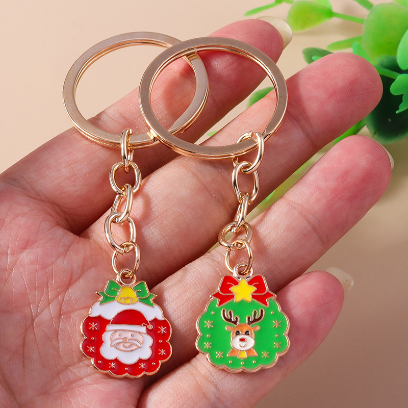 Deer Festival Christmas Keychain Keyring Netby