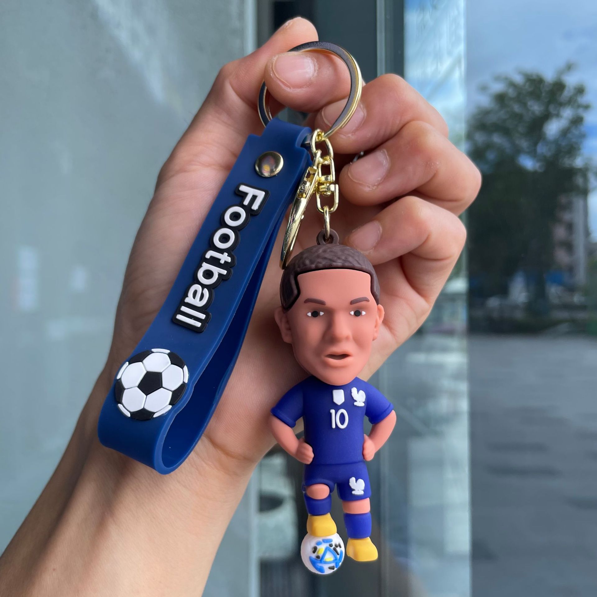 Silicon Sports Game Football Soccer Star Jerseys Keychain Keyring Netby