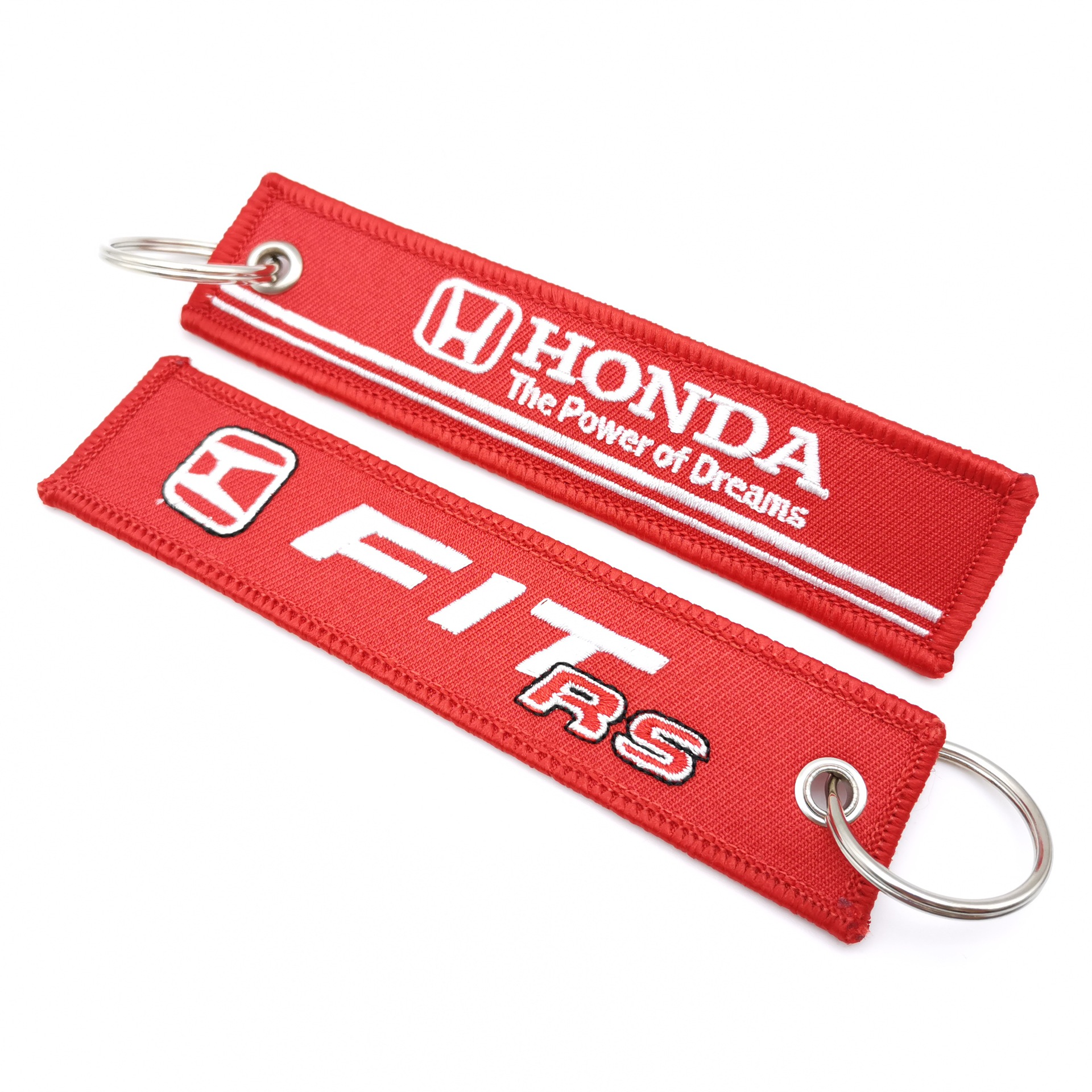 Car logo modified brand textile embroidery cloth key chain hanging TRD MUGEN