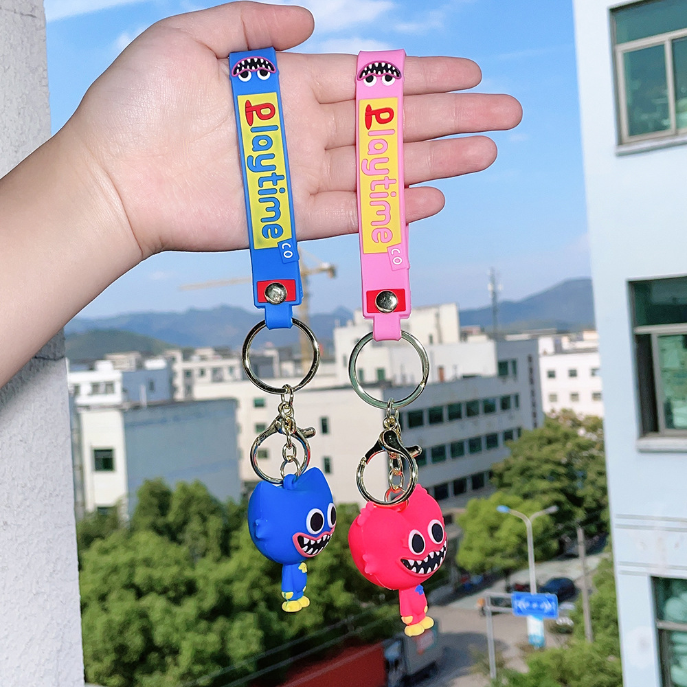 PVC Animation Sausage Monster Poppy Play Time Keychain Keyring Netby