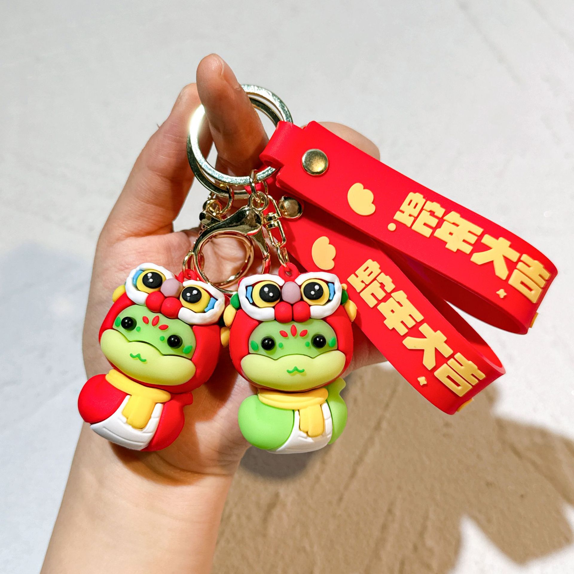 Lovely Chinese Zodiac Signs Snake Keychain Keyring Animal Netby