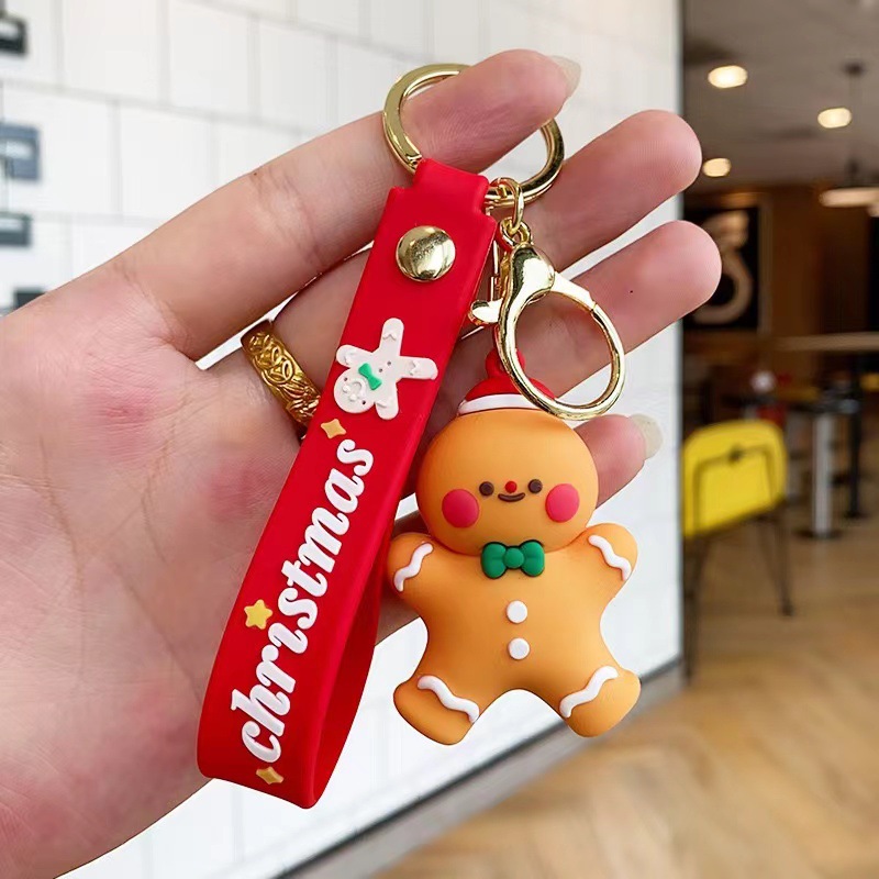  Festival Christmas Tree Snowman Reindeer Keychain Keyring Netby