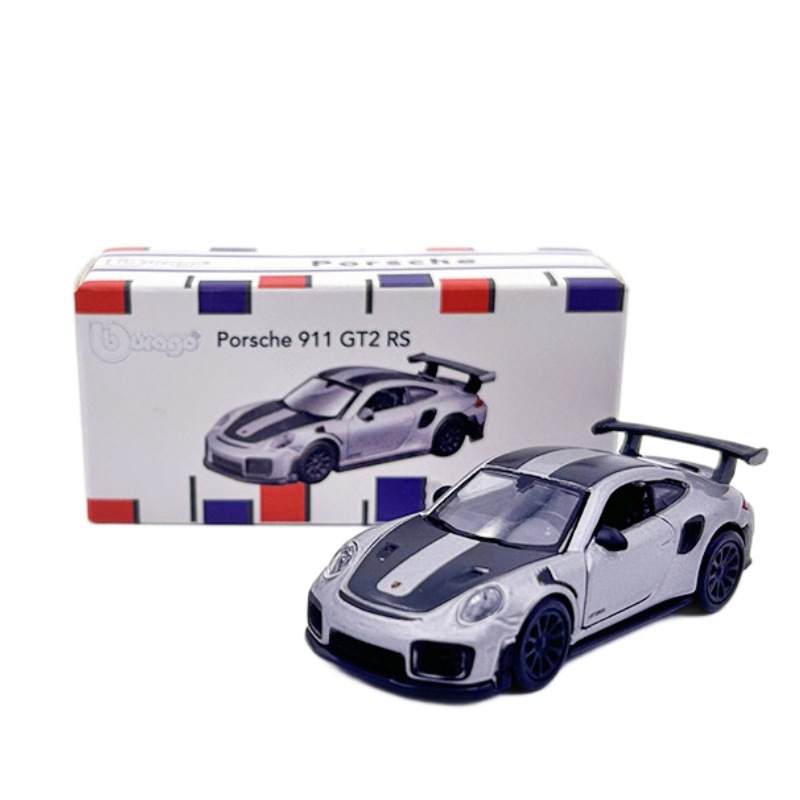 Metal Alloy 1:64 Racing Car Model for Bugatti Porsche 911 Ferrari SF90 Netby