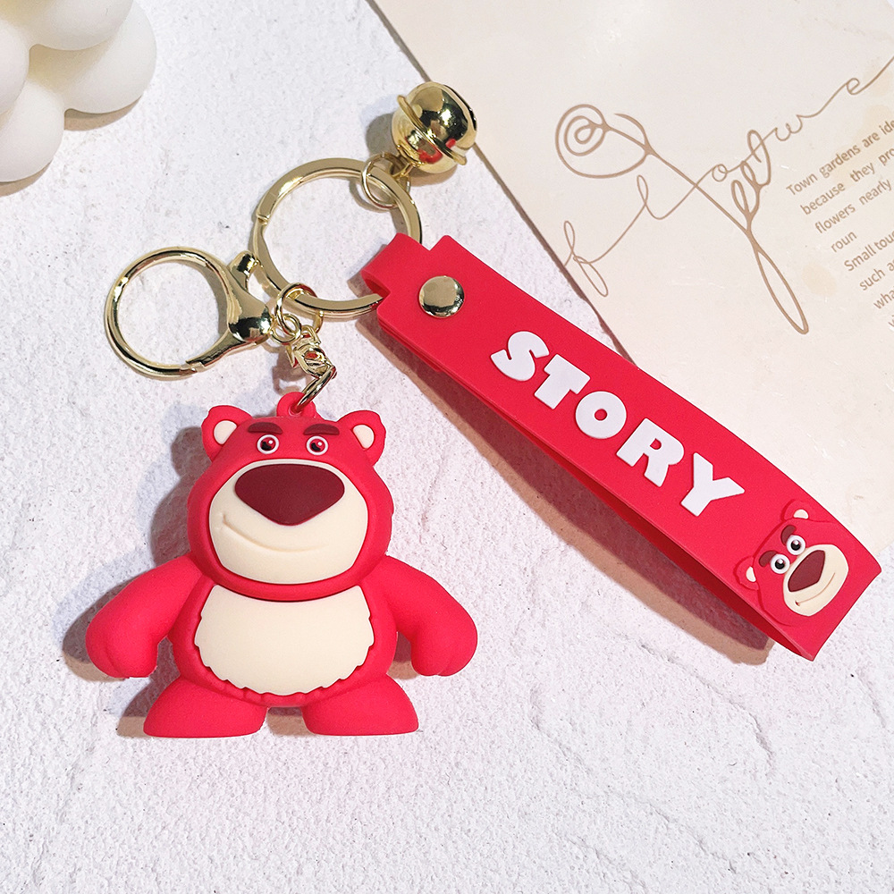 Animation Lotso Strawberry Bear Keychain Keyring Netby