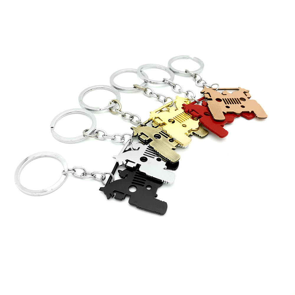 Metal Jeep Wrangler Keychain Keyring Keyfob Netby