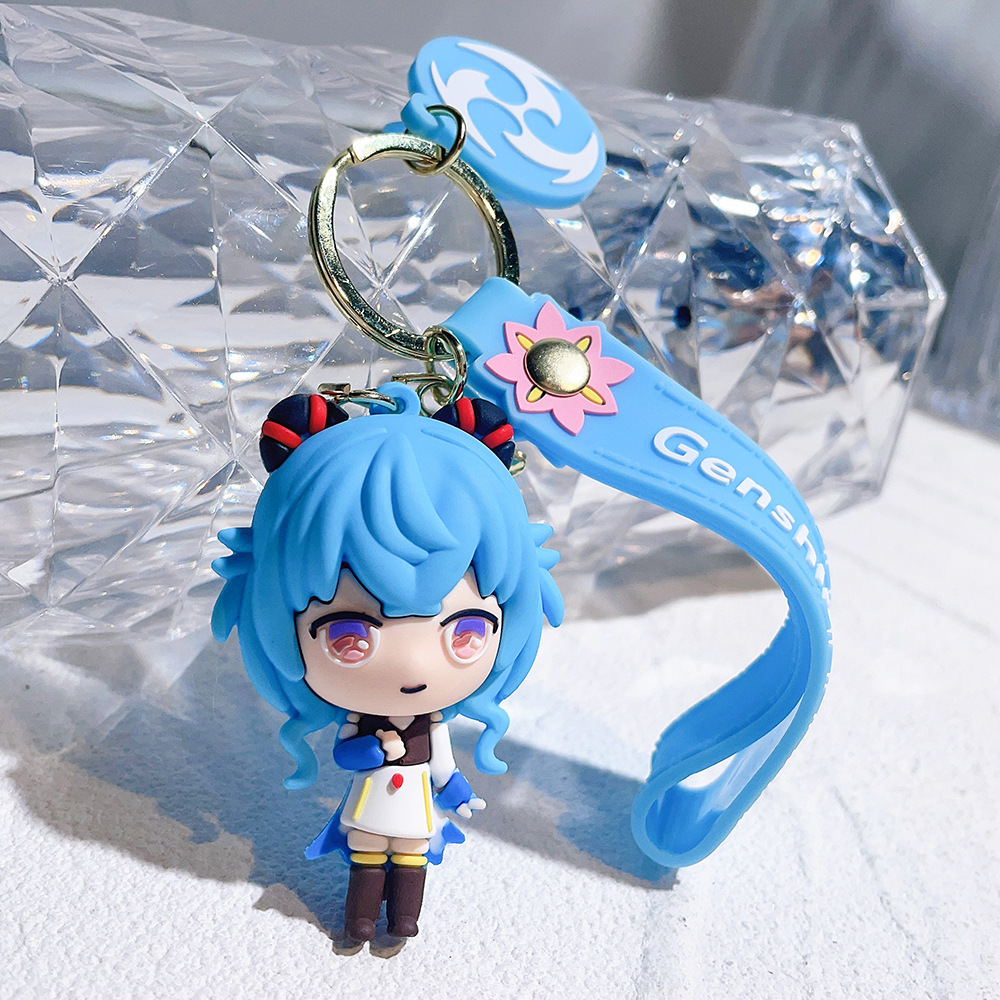 PVC Video Game GENSHIN IMPACT Keychain Keyring Netby