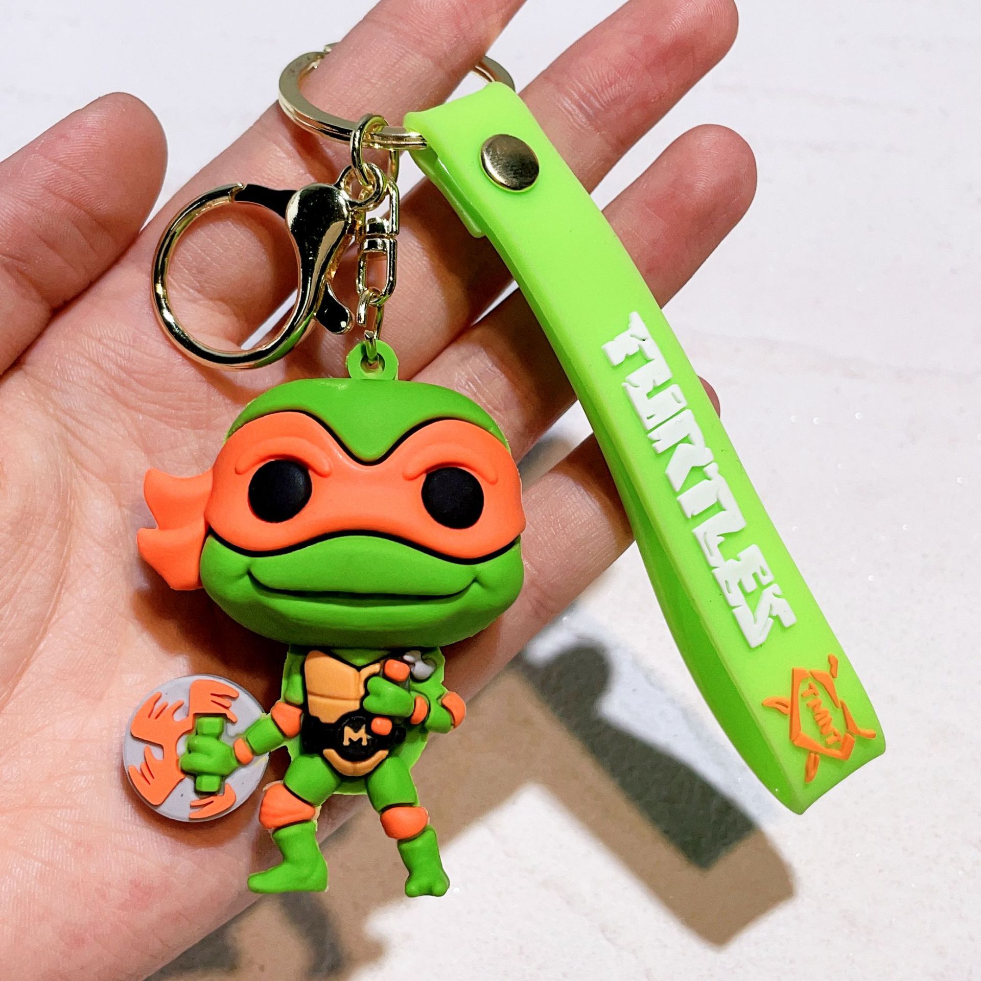 Rubber Animation Teenage Mutant Ninja Turtles Keychain Keyring Netby