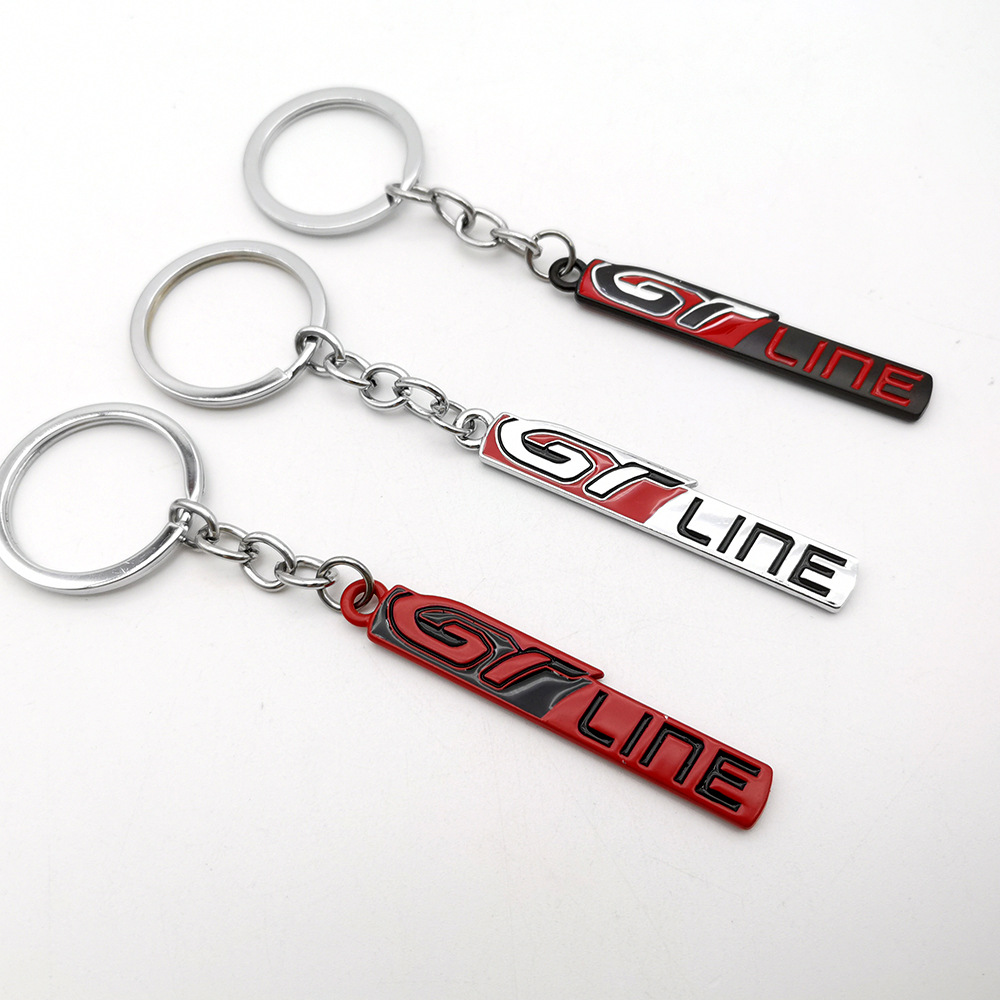 Metal Peugeot GTLINE Car Keychain Keyring Keyfob Netby